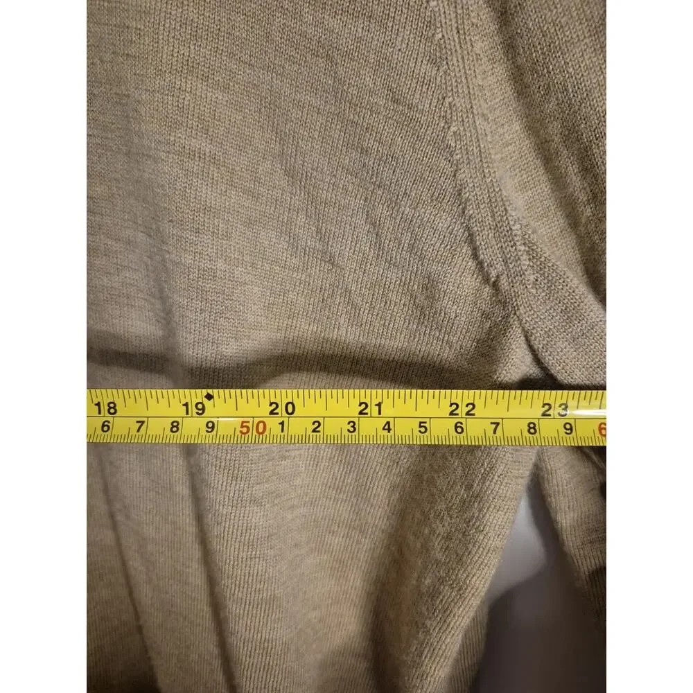 Banana Republic Men’s Merino Wool Quarter Zip Sweater Long Sleeve Size XL